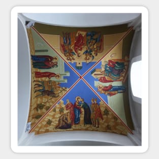 Cathedral Ceiling II. Holy Trinity Cathedral, Petropavlovsk-Kamchatskiy, Russia Sticker